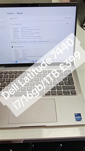 🔥 PREMIUM BUSINESS LAPTOP – LIKE NEW! 🔥 Dell Latitude 7440 💻 ⚡ 13th Gen Intel Core i7 🚀 16GB RAM 💾 1TB NVMe SSD 🪟 Windows 11 Pro 🛡️ 12-Month Warranty £399 ONLY Built for speed, power, and professionals. Perfect for office work, business owners, students, remote work, and multitasking. Fully tested. Clean install. Ready to go. 📍 Galaxy Tecno, 76A, Lower Broadway, Didcot, OX11 8AE 📞 01235 797 270 📲 WhatsApp: 07737 104311 🕒 Mon–Sat 09:30–17:30 | Fri Closed 13:00–14:00 | Sun Closed 🌐 www