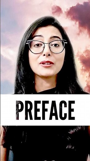 What is A Preface? #englisliterature