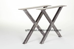 [Hot Item] China Custom Industrial Steel X Table Legs, Metal Fabrication Parts