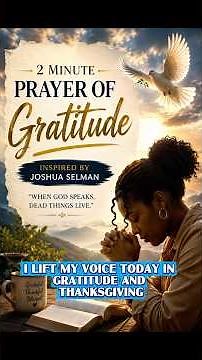 🙏Thank God for His Goodness, Mercy & Blessings | Morning Thanksgiving Prayer#prayer #morningprayer