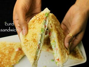 Hung Curd Sandwich Recipe