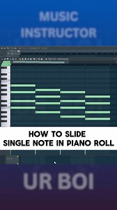 How To 📈 Slide Single Note In Piano Roll . . . #flstudio #pianoroll #chords #sounddesign | UrBoi Muzic