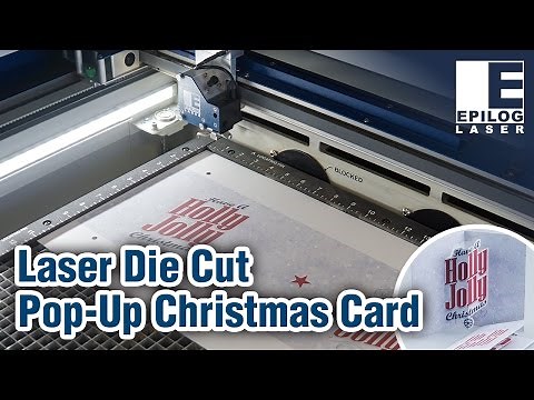 Laser Die Cut Pop-up Christmas Cards