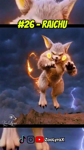 Raichu the Thunder Beast ⚡ Realistic Pokémon