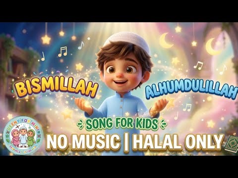Bismillah Song for Kids | Halal | No Music | Guilt Free | Human Vocal Sounds
