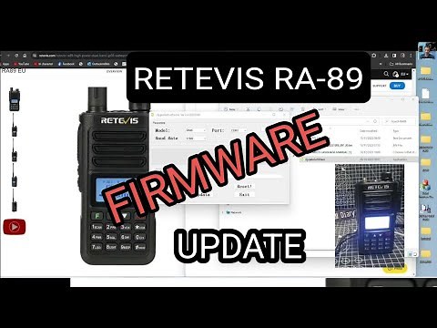 RETEVIS RA89 (10Watts) FIRMWARE UPDATE 2024- vB91.30 Full Install