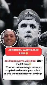 Joe Rogan Warns Jake Paul 😳🥊 #shorts #ytshorts #joerogan #jakepaul