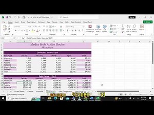 Shelly Cashman Excel 2019 | Module 5: SAM Project 1a | Media Hub | Full Course Deal Module 5