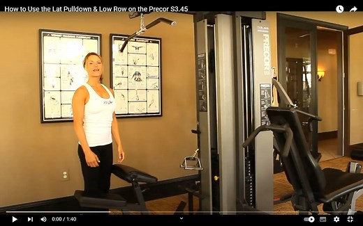 How to Use the Lat Pulldown & Low Row on the Precor S3.45 - YouTube - Google