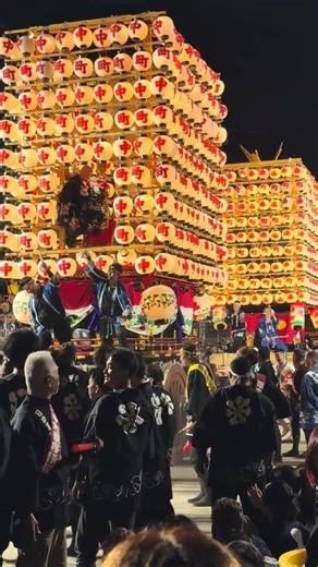【伏木曳山祭けんか山】提灯山車がぶつかり合う大迫力の「かっちゃ」 #高岡 #伏木曳山祭 #けんか山