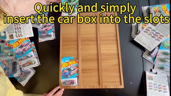 Display Case for Packaged Cars Hanging Display Organizer for Packaged Model Cars Storage Case Compatible with 30 Model Cars Protector Packs Storage Organizer Case for Cars 30 Espace