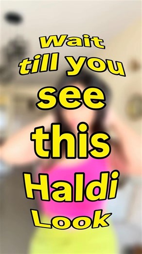 Not Your Typical Haldi Look | Fusion Outfit for Haldi #indianweddingfashion #haldioutfit