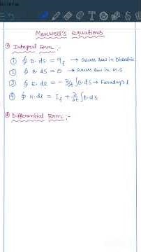 Maxwell's equations|| Electrodynamics #csirnet #gate