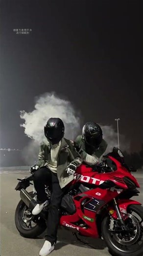 “Smoke Helmet Entry 😈💨 | Red Bike Attitude”#shorts #attitude #bike #viral #trending