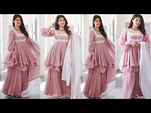 Double Layer Peplum Kurti/Frock Cutting & Stitching/ New Peplum Suit/Dress DIY/ Latest Kurti Design