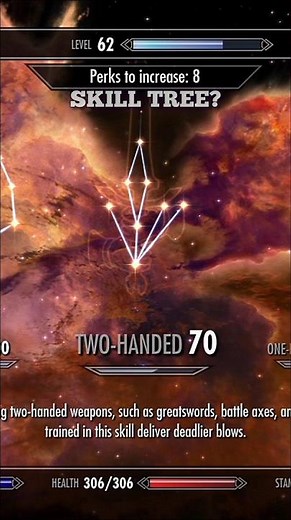 🌪⚡️ Skyrim Two-Handed: Understanding the Sweep Perk #elderscrolls #gaming #skyrim #shorts #rpg