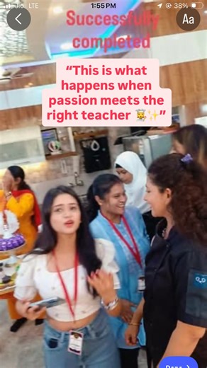 From basic to advance baking… From nervous first cakes to confident professionals 🎂🔥 This workshop wasn’t just about recipes, It was about skills, confidence & love for baking ❤️ Seeing my students smile, learn, and say 👉 ‘Ma’am, class khatam hi mat karo’ is my biggest success 🥹✨ Workshop successfully completed ✔️ Memories for lifetime ✔️ Future bakers created ✔️ 📲 Call Now: 82749 88904 #BakingWorkshop #CakeClass #BakingStudents #BakingTeacher #BasicToAdvanceCake ProfessionalBaker | Profess