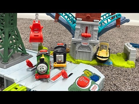 NEW Talking Bulstrode & Which-Way Bridge + Talking Cranky Delivery Train Set - Thomas & Friends
