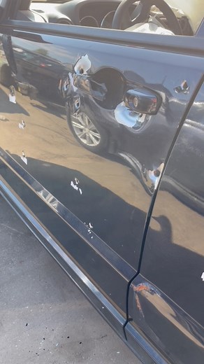 5.8M views · 25K reactions | I guess it’s called a Caliber for a reason … check out this Chicagoland Shot Up Dodge Caliber and stay safe out there ! | Auto Parts City, Inc. | Facebook