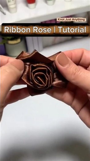 Amazing ribbon rose trick #diy #ytshorts #shorts #viralvideo #tutorial #tricks #youtubeshorts #trend