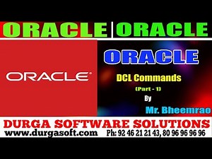Oracle Tutorial || Oracle| DCL Commands Part - 1 by Bheemrao