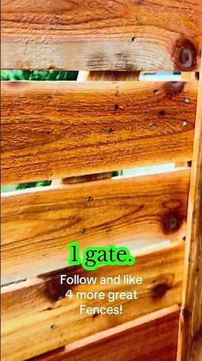 Horizontal fence with 1 gate. #fencing #fencinglife