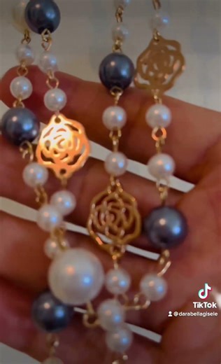 Pearl Beaded Long , Pearl Earrings, Earring, Pearl necklace, Long Pearls, Luxury Pearl Necklaces