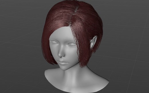 C4D头发制作速览/模型分享