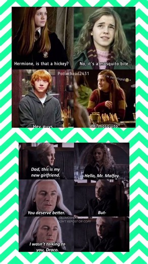 Harry Potter Funniest Memes 😂 | Hermione Savage Moments & Draco Roast#harrypotter #meme #shorts