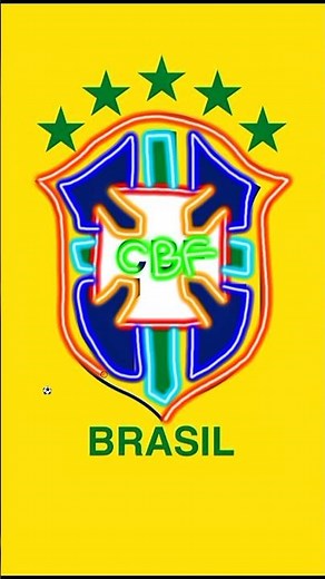 How to Draw 🇧🇷🔥 Brazil Logo #brasil #brazil #shortsfeed #football #neymar #cbf #fifa #fyp #shorts
