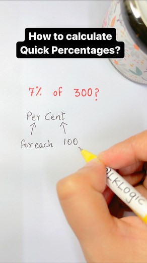 LK Logic on Instagram: "How to calculate Quick Percentages? Part - 1"