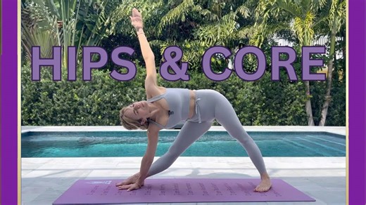 Full body yoga flow by the pool: Strength, flexibility & peace in nature