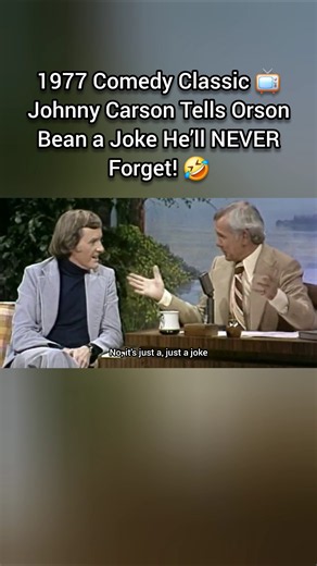 1977 Comedy Classic 📺 Johnny Carson Tells Orson Bean a Joke He’ll NEVER Forget! 🤣