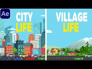 Explainer 2D City & Village Animation | After Effects Tutorial