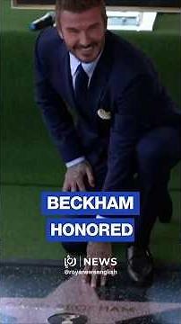 David Beckham honored with Hollywood Walk of Fame star