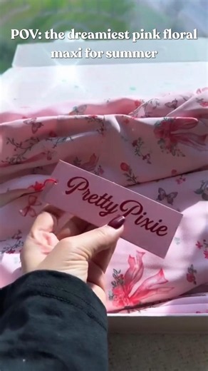 POV: The Dreamiest Pink Floral Maxi for Summer 🌸 Pretty Pixie #Shorts