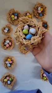 150 reactions · 220 shares | These spring nests are a first day of spring tradition in my family that is almost 40 years strong. They would be cute for Easter too. No-bake peanut butter goodness! Printable Recipe: https://cookingwithcarlee.com/spring-nests-first-day-of-spring/ Ingredients: 6 Tablespoons butter 4 Tablespoons peanut butter 10 ounce bag of marshmallows 12 ounce bag chow mein noodles | Cooking With Carlee | Facebook