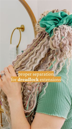 8.7K views · 126 reactions | Here's how to maintain your wavy braid dreadlock extensions with proper separation - it keeps the style fresh and prevents tangling. #Throwback of 30 days with dreadlocks playlist. #wavydreads #dreadcare #wildcraftedbeauty #braidinhairextensions | Wildcrafted Beauty | Facebook