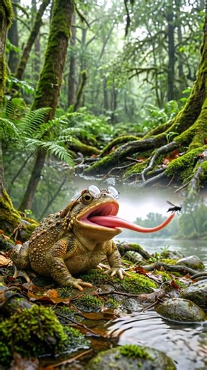 Cozy Riverbank Vibes with a Very Smart Toad ✨