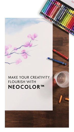 4.3K views · 82 reactions | You loved our first edition, so here it is! Discover a brand new tutorial with our iconic Neocolor™ I and Neocolor™ II and learn how to use both mediums to draw a beautiful cherry blossom tree. #Carandache #Swissmade #ArtTutorial #PastelTutorial | Caran d'Ache | Facebook
