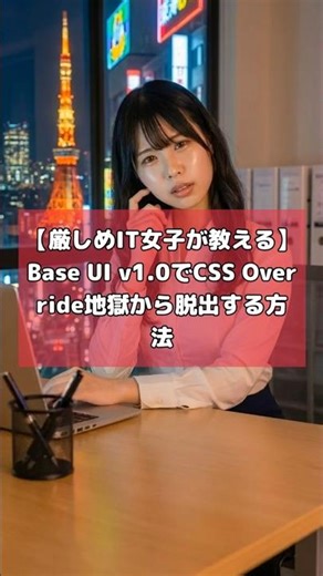 【厳しめIT女子が教える】Base UI v1.0でCSS Override地獄から脱出する方法