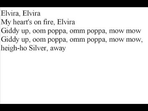 elvira oak ridge boys lyrics