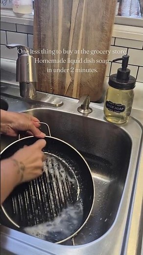 Homemade liquid dishsoap recipe in description