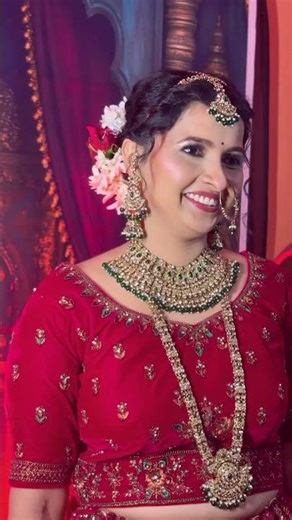 Happy bride😍❤️ #bollywood #makeup