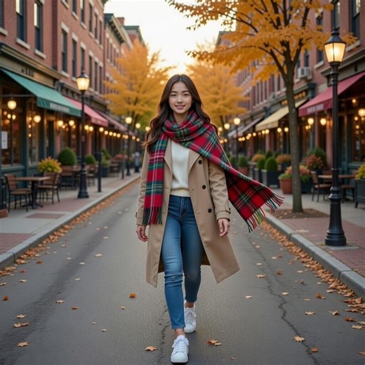 Colorful Tartan Plaid Oversized Shawl Scarf, Cozy Fall Winter Wrap - Etsy