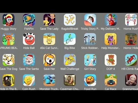 Spranky,Roblox,Kick the body,Huggy Story,Save The dog,Save her,Food Run,Fish pin,Regdoll Break
