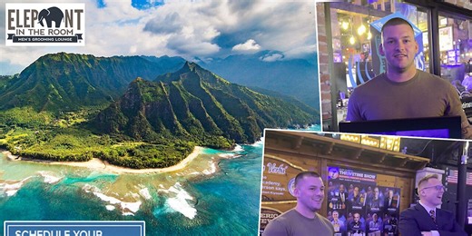 Tulsa Men's Haircuts | 2026 Elephant In The Room Hawaii Vacation Winner! Experience for First Tulsa Men's Haircut for $1 Today   Congratulations to the 2026 Hawaii Vacation Winner MICHAEL WITHAM!!!