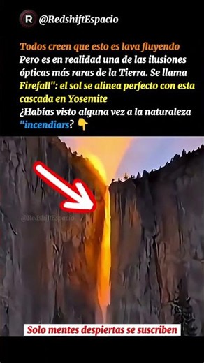 ¿Por qué esta cascada parece ser de lava? 🌋