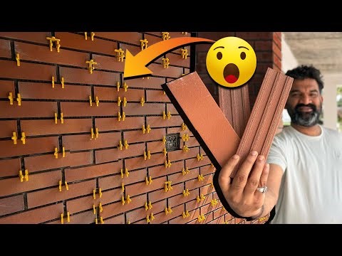 Brick Cladding Tiles Installation Malayalam | Cheap & Best Cladding Stone Designs Explained