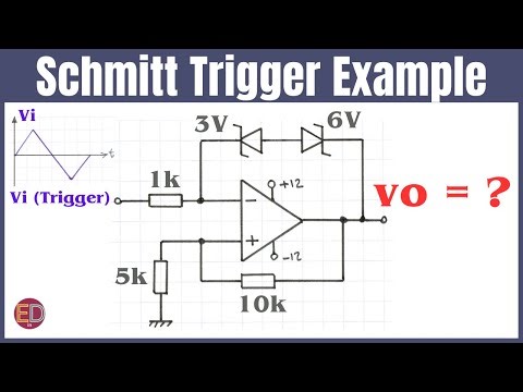 Op-Amp Comparator with Hysteresis, Schmitt Trigger with Output Bounding